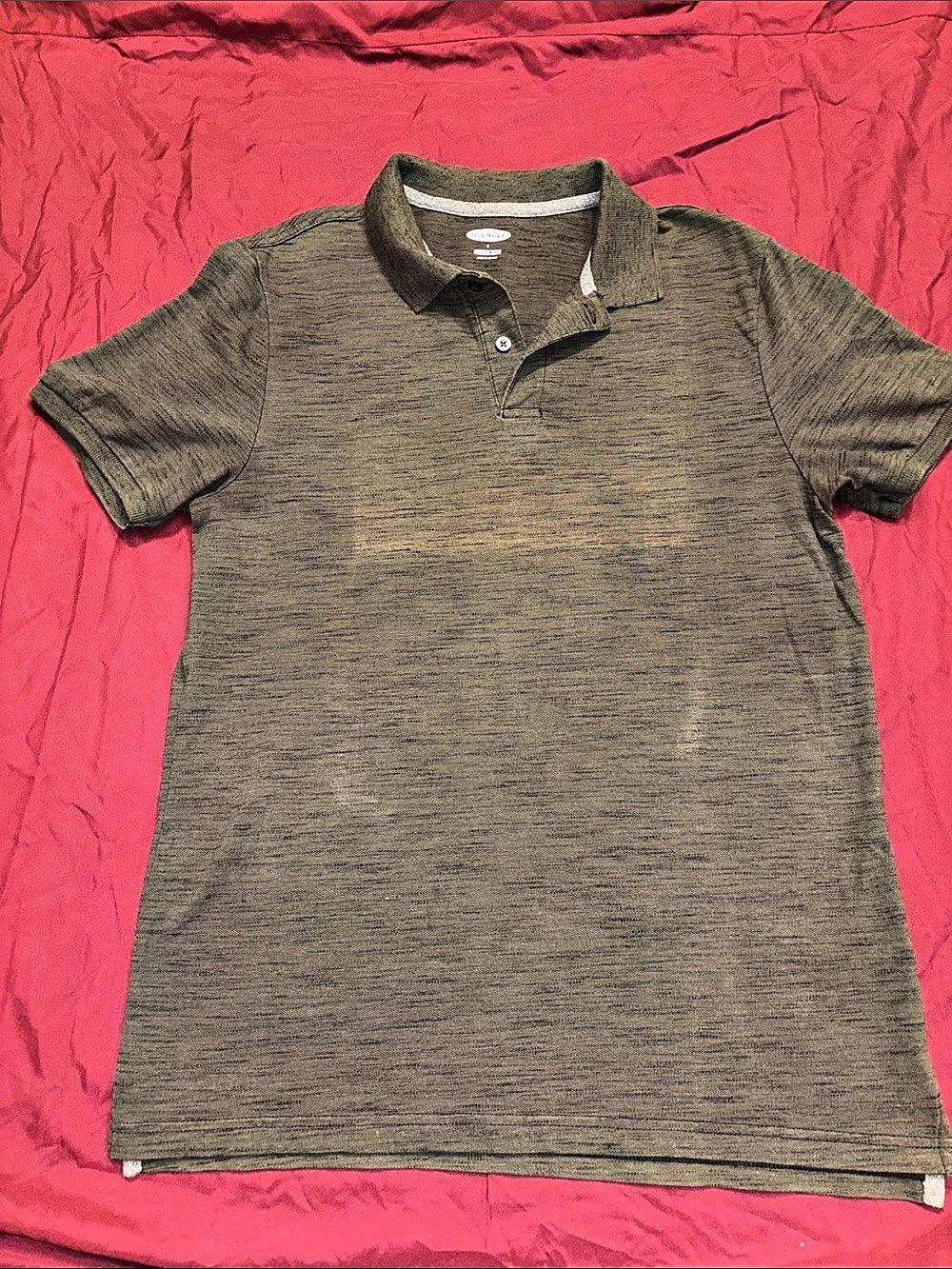 Old Navy Built-In Flex Polo Shirt Men's Medium Brown